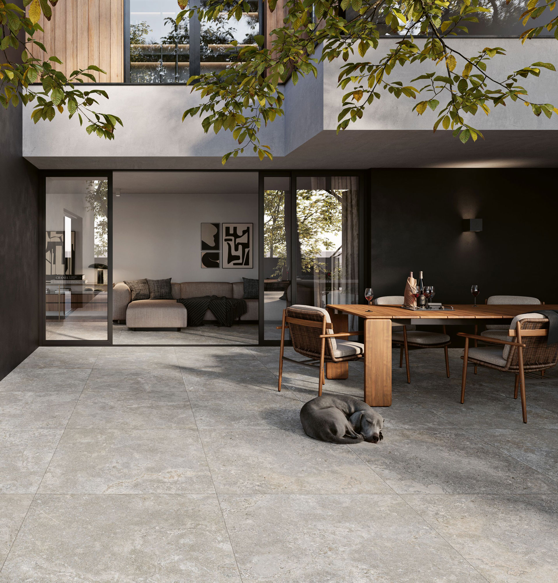 Skanden pearl grey 90x90 porcelain gres, outdoor, 2cm